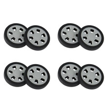8X Bagage Accessoires Wielen Vliegtuig Koffer Pulley Rollers Mute Wiel Slijtvaste Onderdelen Reparatie 50X12mm