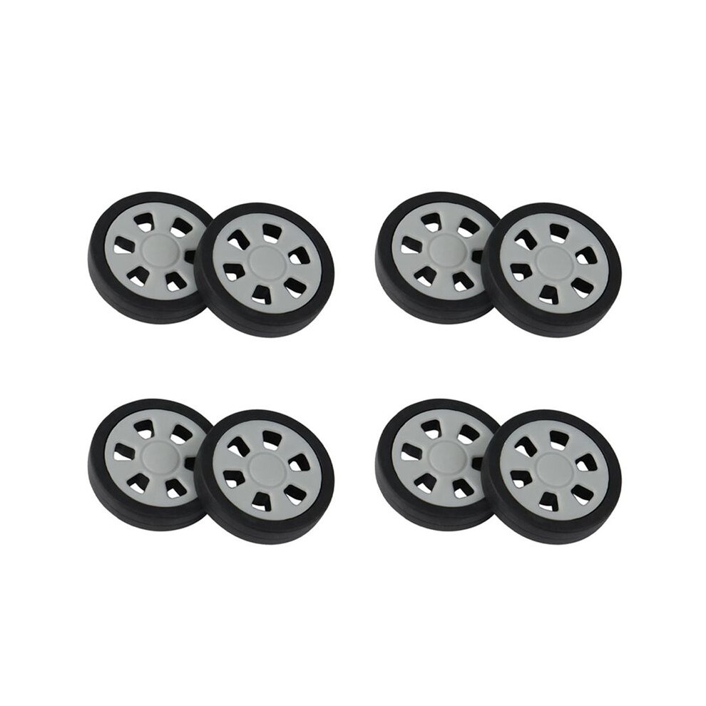 8X Luggage Accessories Wheels Aircraft Suitcase Pulley Rollers Mute Wheel Wear-Resistant Parts Repair 50X12mm 6033733705144