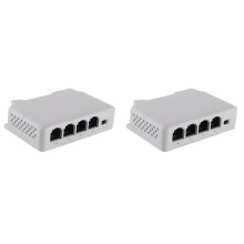 Prolongateur PoE Passif En Cascade IEEE802.3Af 1 à 3 pour Prolongateur de Transmission de Port IP pour Commutateur POE NVR IP (2 Pièces)