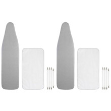 2X Reflective Ironing Board Cover Fits Large and Standard Boards Pads Resist Scorching and Elastic Covers