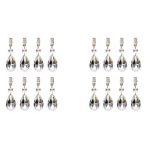 16Pcs Tablecloth Weights Heavy Crystal Tablecloth Weight HeartShape Hangers Pendants for Dinner Table Cloth Outdoor
