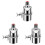 3X Automatic Water Level Control Valve 1/2 Inch Stainless Steel Float  Valve with Clip 1