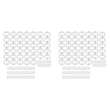 80Pcs Bottle Opener Part with Screws, Round Beer Opener, Insert Beer Bottle Opener for Bar, Restaurant and Family