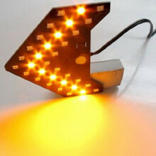 4Pcs Amber Yellow 33-SMD Sequential LED Arrows for Car Side Mirror Turn Signal Lights