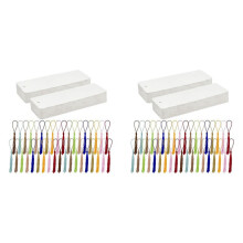 Set di 200 Segnalibri Vuoti con Nappe Colorate Confezione di Materiale Artigianale Segnalibri di Carta Fatti A Mano per Etichette Regalo e DIY