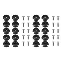 20Pcs Deck Guide Slotted Round Out Pull Rope Buckle Fitting Accessories for Kayak Canoe Boat