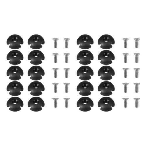 20Pcs Deck  Guide Slotted Round Out Pull Rope Buckle Fitting Accessories for Kayak Canoe Boat