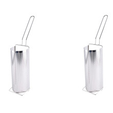 2X Stainless Steel Fried Basket Long Fry Potato Chip Container Best for French Fries Potato Chip Squeezers Kitchen Tool
