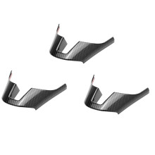 3X Carbon Faser Lenk Rad Dekorative Rahmen Verkleidung für 3 Axela 2014 2015 2016