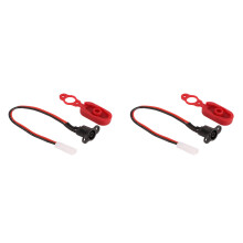 2X M365 Elektroroller-ZubehöR, Ladeanschluss, Wasserdichter Kunststoffkopf, Wasserdichter Stecker, Komplettset