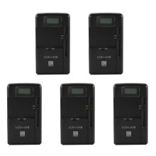 5X 4.2V Mobile Universal Battery Charger Wall Travel Charger for Cell Phone PDA Camera Li-Ion Battery Charging US Plug