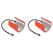 2X Sublimeringsmaskin Silikonmugg VäRmedyna VäRmepressdelar för Muggar Tryckpressform 7,5-9,5CM 11OZ Koppar