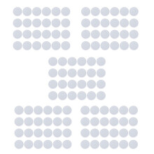 120X Coperchi per Bocca Regolari per Coperchi per Barattoli di Vetro Tappi di Plastica per Barattoli per Mason e Altro, Standard, Diametro 70 mm