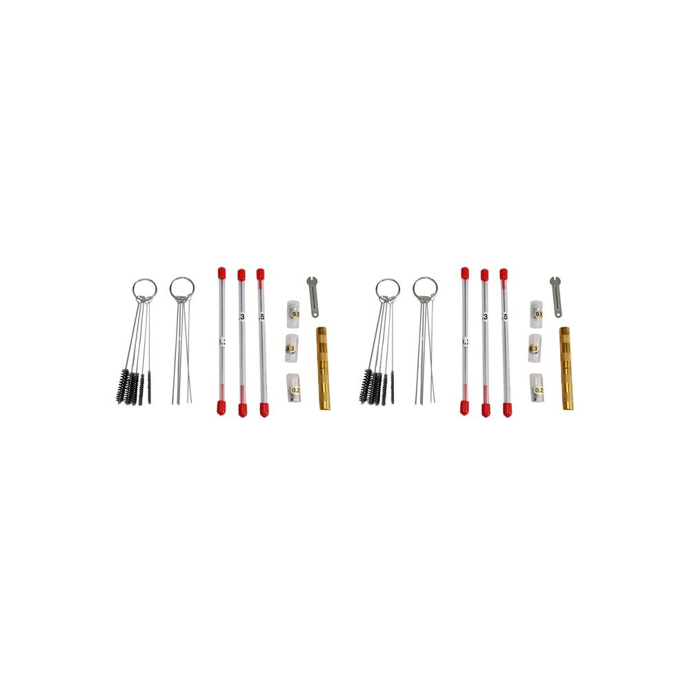 42Pcs Airbrush Nozzle Cap Kit Airbrush Needle Replacement Parts Airbrush Needles Airbrush Cleaning Kit Replacement Part 4713905027831