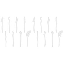 16 Pièces Séries Effacer Épingle à Cheveux Moule Cheveux Bâton Moule en Silicone Moule Moules