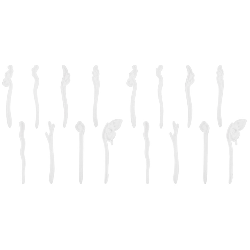 16Pcs Clear Hairpin Mould Hair Stick Silicone Mould Molds For Resin Jewelry Resin Hair Pin Making Diy 6033419966470
