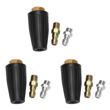3X Pressure Buse Turbo à Jet Rotative Universelle pour Laveuse, pour Eau Chaude et Froide,3 000 Psi,3,0 Orifices,3 Gal / Min avec une Fiche de