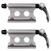 2X Bicycle Fork Mount Bike Block Fork Mount Front Wheel Fork Fixing Holder Cycling Fork Rack Accessories,Titanium