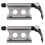 2X Bicycle Fork Mount Bike Block Fork Mount Front Wheel Fork Fixing Holder Cycling Fork Rack Accessories,Titanium 1