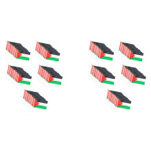 100 Banderas de Palestina PequeñAs con Asta, Bandera de Palestina de 14 X 21 Cm, Banderas de Mano Finas de Doble Cara para Exteriores