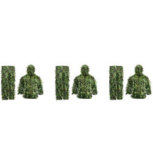 3X Sticky Flower Bionic Leaves Camouflage Suit Jakt Ghillie Suit Woodland Camouflage Universal Camo Set (B)