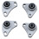 4Pcs Side Torque Rod Engine Holder Mount Bushes Engine Torque Rod Bracket for  S60 S80 V70 XC90 8666204 1
