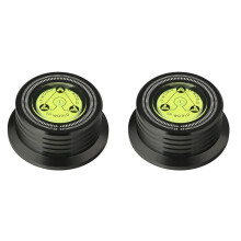 2X Aluminum Vinyl Record Weight HiFi 50HZ LP Disc Stabilizer Turntable Vinyl Aluminum Alloy Weight Clamp Black