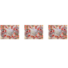 3X 5D Diamond Painting Carp Koi Fish Flower Diamond Embroidery Full Drill Round Stitch Kit Diamond Decor