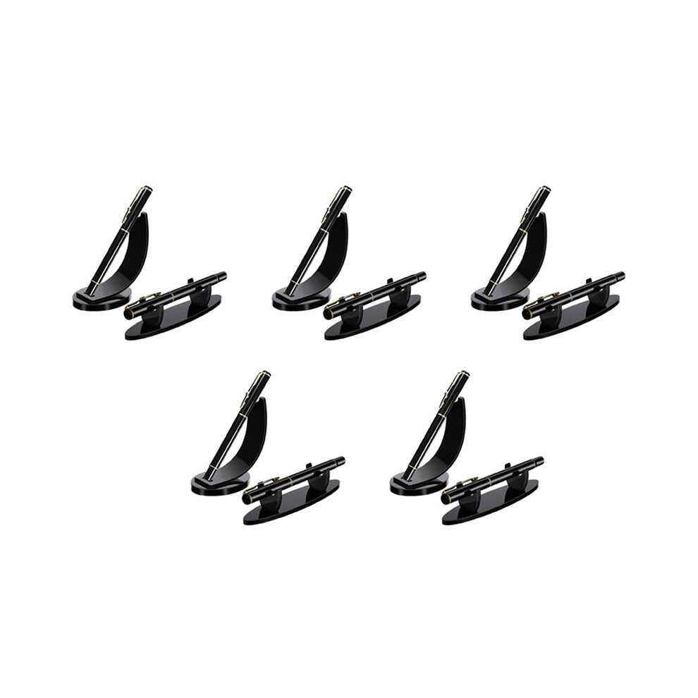 10 Pieces Acrylic Pen Holder Display Stand Pencil Display Holder Fountain Pen Ballpoint Pen Display Rack (Black) 6034127493715