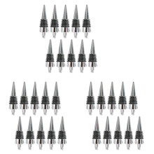 30 Pcs Thread Wine Bottles Metal Stoppers Set,Blank Bottles Stopper Gifts for Wedding Wine Party