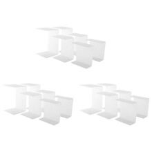 Acryl Display Riser, Klares Rechteck Ständer Regal für Display 18 Stück
