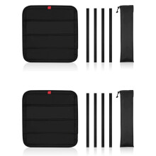 2pcs 16In X 16In Waterproof Thickened Magnetic RV Window Shade, Foldable Magnet Motorhome Blackout Ventilation Cover