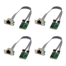 4X Tarjeta de Red PCIE M.2 A+E Una RTL8111F Tarjeta Gigabit Ethernet Tarjeta de Red Ethernet RJ45 de Puerto único