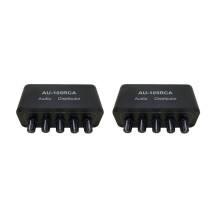 2X Stereo Audio Mischer 1 Eingang 5 Ausgang Mehrkanal Audio Quellen Verteiler Cinch Schnittstelle für Leistungs Verstärker