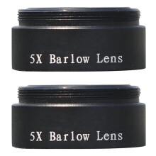 2X Lente di Barlow 5X per Qualsiasi Filettatura M28X0.6 Da 1,25 Pollici Telescopio Oculare Astronomia Prolunga Diagonale O Adattatore per Fotocamera