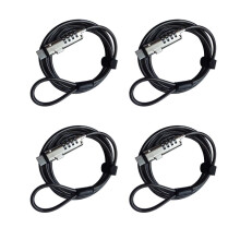 4X Bloqueio Antifurto de Senha USB de Segurança, Usado para FunçãO Antifurto em Laptop, Tablet, Projetor, TV