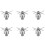 6X Blender Blade Replacement, 6-Blade Juicer Replacement Blade, Blender Replacement Parts for  Biolomix Blender 1