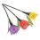 3Pcs Solar Led Garden Lights Tulip Shape Outdoor Pathway Yard 8