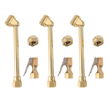 9 Pack Heavy Duty Brass Air Chuck Set, 1/4 Inch Brass Air Chuck for Tire Inflator Gauge Compressor Accessories