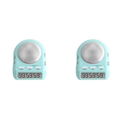 2X Digital Kitchen Timer with 100 Hour Clock Count Down for Kid Teacher Cook,45Display Security Lock, Management