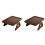 2X Sofa Armrest Clip Tray Armrest Tray Portable Table Side Table Sofa Table Sofa Tray for Cupcake Coffee Dark Brown 1