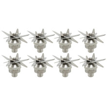 8X 767 Espremedor de AçO Inoxidável Lâminas de Gelo Liquidificador 8 Lâminas Faca Faca para Máquina Universal 2L