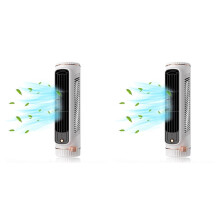 2X Automatic Remote Air Conditioner, USB Personal Air Conditioner Conditioner with 3-Speed Electric Fan White