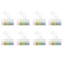 Blank Clear Acrylic Bookmarks 160Pcs Rectangle Transparent Acrylic Book Markers with 160Pcs Small Bookmark Tassels