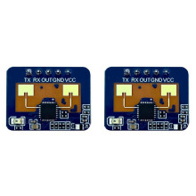 2X 24G Lichaamsaanwezigheidssensormodule LD2410C Millimetergolfradar Contactloze Slimme Multifunctionele Gemakssensor,A