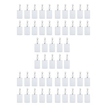 50Pcs Rectangle de Sublimation de Colorant Porte-Carte de Transport Portable Porte-Carte de Travail Porte-Carte Imprimable Porte-CléS