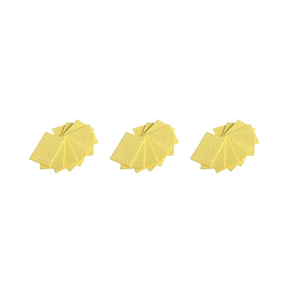 300Pcs Soldering Iron Solder Tip Welding Cleaning Sponge Soldering Iron Sponge Pad Replacement Sponges Cleaning Pads 4714143519980