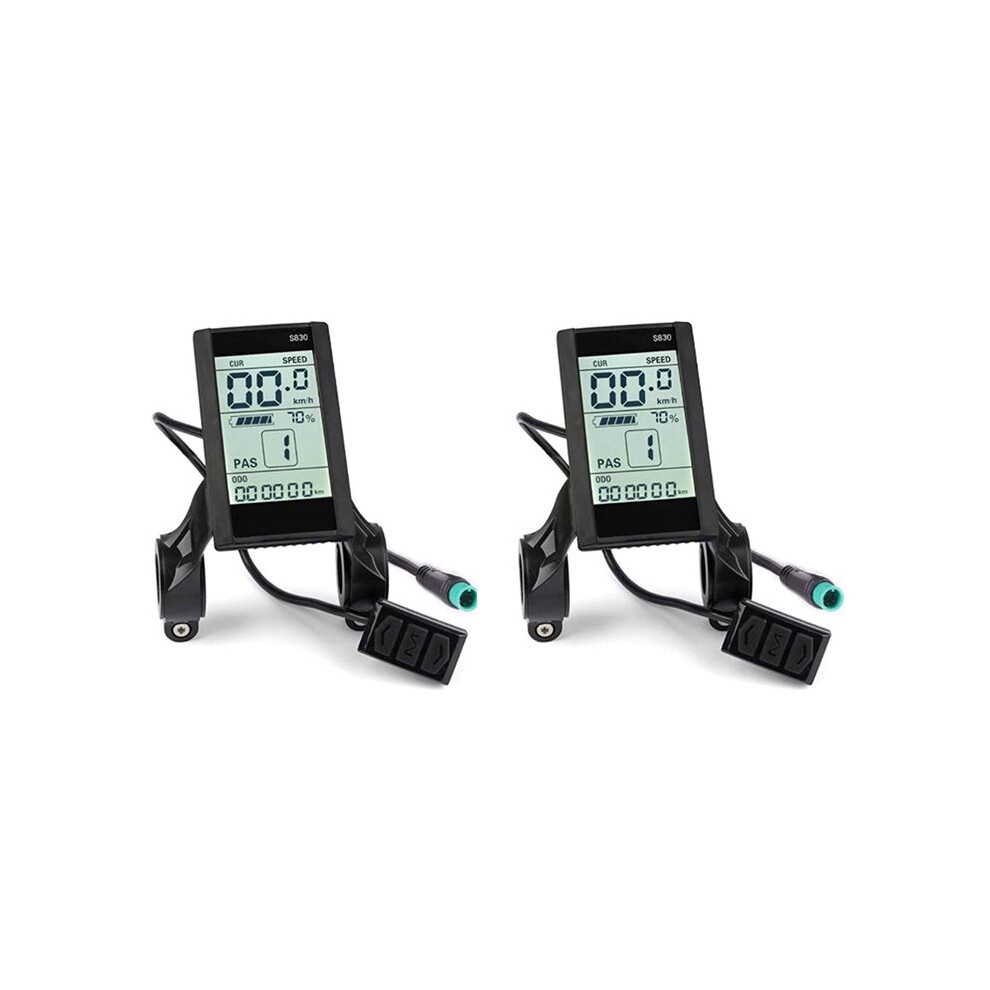 2X Protocol 2 Electric Bicycle Bike Display 24V 36V 48V Lcd S830 Display With Usb Waterproof Connection (5Pins) 4711503499852