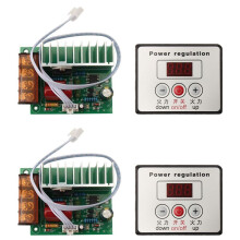 2X 4000W AC SCR Voltage Regulator Dimmer Electric Motor Speed Temperature Controller for Water Heater Motors with