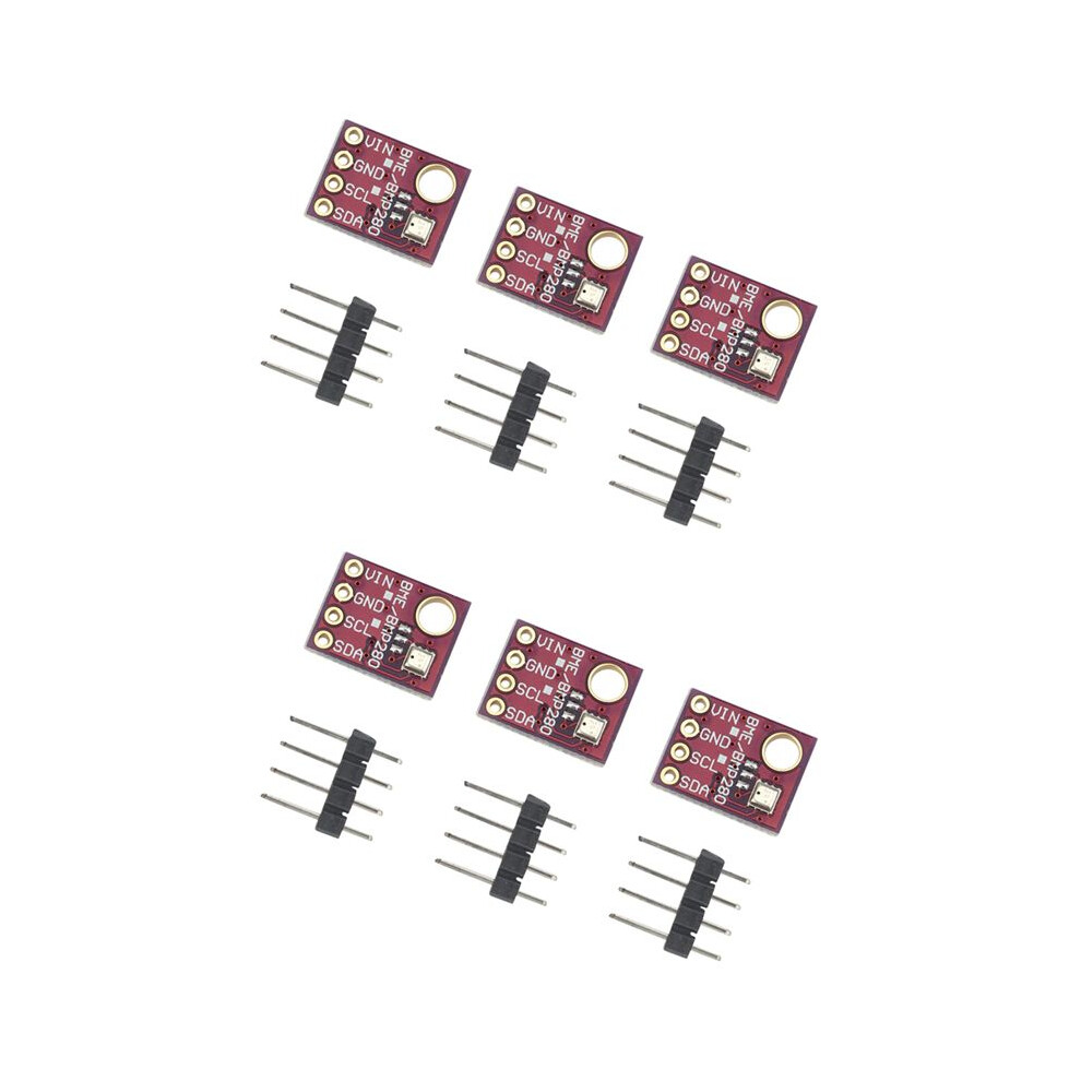 6Pcs Bme280 5V Digital Sensor Temperature Humidity Barometric Pressure Sensor Module I2c Spi Bme280 Sensor Module 6033231055772